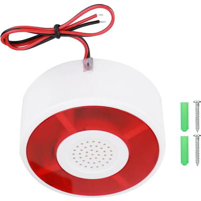 DC 12V LED Knipperlamp Beveiligingsalarm Stroboscoop Signaal Waarschuwingslicht Sirene red