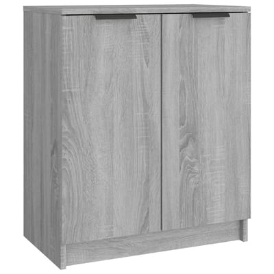 vidaXL - Schoenenkast - 59x35x70 - cm - bewerkt - hout - grijs - sonoma - eikenkleurig