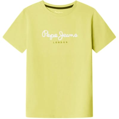 Pepe Jeans New Art T-shirt Met Korte Mouwen Geel 12 Years Jongen