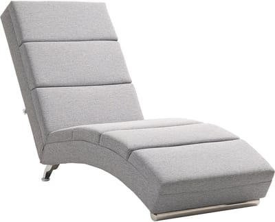 Relaxfauteuil - Relaxzetel - Relaxstoel - Fauteuil - Stoel - Met armleuning - Voor één Persoon - Fluweel - Lichtgrijs