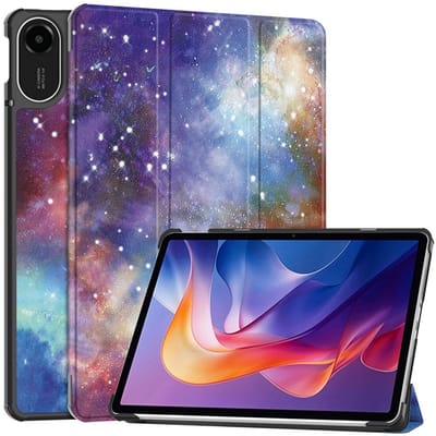 Coverup Tablethoes geschikt voor Xiaomi Redmi Pad 2 Hoesje - Tri-Fold Book Case met Wake/Sleep - Galaxy