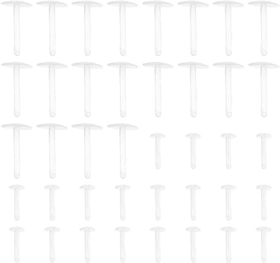 Dailygoods- Vishaak - 40 Stuks - Lunchvlees Aas Stoppers - Plastic Accessoires - Karper Vissen - Geschikt voor Diverse Aasopties - Lichtgewicht 0,1g/0,35g - Aasstop