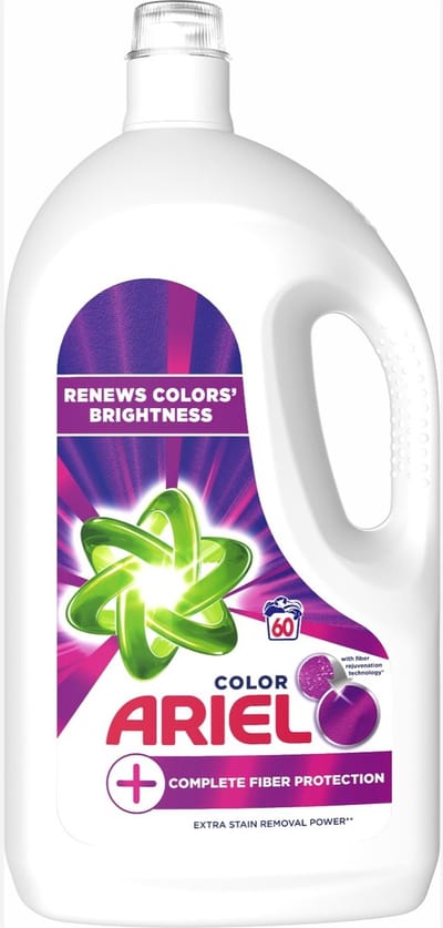 Ariel Vloeibaar Wasmiddel +Volledige Vezelbescherming 60 Wasbeurten- 3300 ml