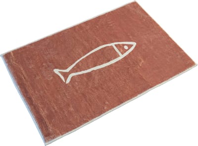 Oliva's - Badmat - Douchemat antislip - 50x80 cm - WC mat vis - Zalm roze