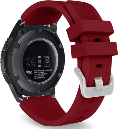 Strap-it Smartwatch bandje 22mm - siliconen bandje geschikt voor Huawei Watch GT 2 / 3 (Pro) - 46mm / GT 4 46mm / GT 5 (Pro) - 46mm / GT 2 Pro / Watch 3 (Pro) - Xiaomi Mi Watch / Watch S1 (Pro) / Watch 2 Pro - OnePlus Watch / GTR 2 - bordeaux
