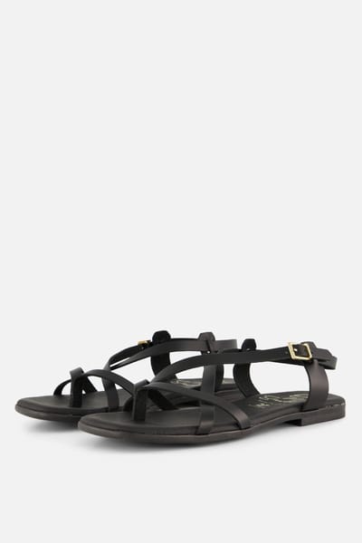Oh My Sandals Oh My Sandals Sandalen zwart Leer