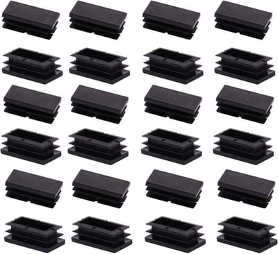 Plastic Pluggen - Dopjes - Meubels Beschermen - Duurzame Constructie - 20x40mm 20 Stuks - Zwart