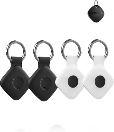 Beschermhoes Siliconen - Tracker Cover - Apparaat Beschermen - Signaal Compatibel - 4 Stuks - Zwart