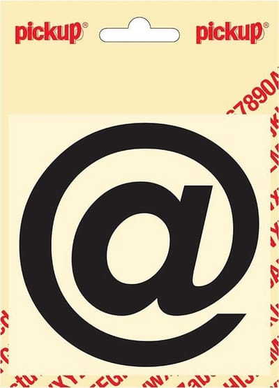 Pickup plakletter Helvetica 100 mm - zwart @