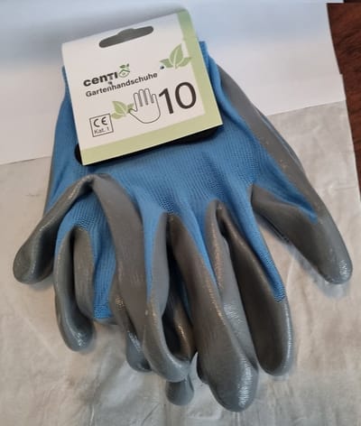 Centi Tuinhandschoenen standaardklasse CAT-1 met maximale bescherming voor Heren blauw