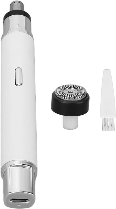 Elektrische Trimmer - Neus Oor Trimmer - Persoonlijke Verzorging - 2-in-1 Functionaliteit - 17 x 5 x 5 cm - Wit