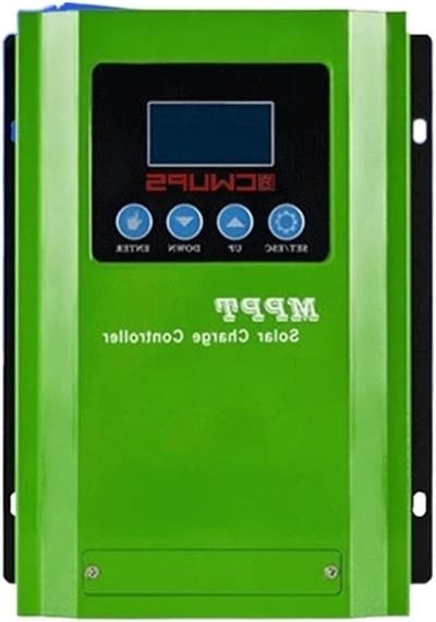 Zonne Laadregelaar - MPPT Omvormer - Energie Management - Dubbele USB Poort - 12V-96V - Zwart