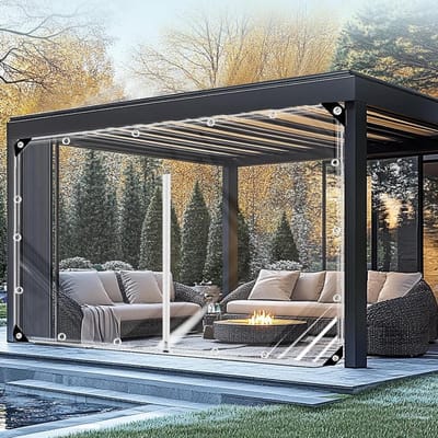 Transparante Zeil - Afdekzeil Doek - Bescherming Buiten - Met Rits - 2.5 x 2 m - Transparant