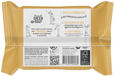 Marcel's Green Soap Hand doekjes Vanille en Kersenbloesem - 3 x 15 stuks - Voordeelverpakking