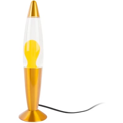 Leitmotiv Tafellamp Funky Rocket Lava - Geel - Ø8.6x35.5cm - Scandinavisch