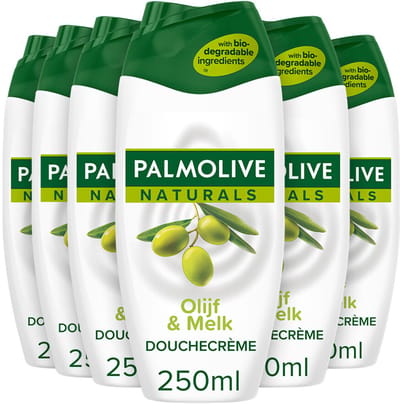 Palmolive Naturals - Douchecreme - Olijf Melk - 6 x 250 ml - Voordeelverpakking