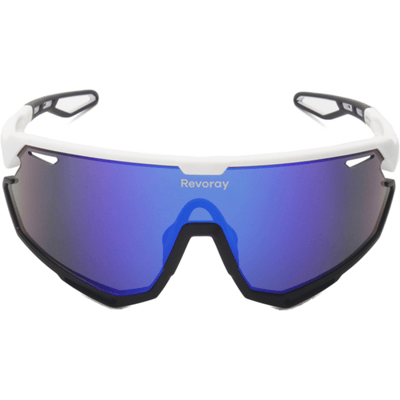 Revoray Cycluszonnebril — HD Schokbestendige PC Monobloc Lens, Lichtgewicht TR90 Brilbeugel, UV400 Bescherming, Aerodynamisch Ontwerp, Professionele