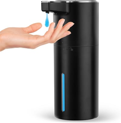 Thijox - Automatische Zeepdispenser Elektrisch 400 ml - Wandmontage, 4-Traps Verstelbaar, No Touch Sensor voor Badkamer, Keuken, Kantoor - Zwart