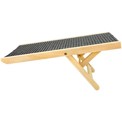 Houten Hondenloopplank Hoogte Verstelbaar Antislip Opvouwbare Klimladder voor Huisdieren voor Sofa Bed Auto Maat: ca. 70x35cm Size: Approx. 70x35cm / 27.6x13.8in   (M) beige