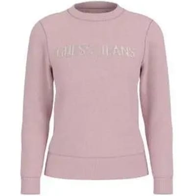 Guess Jeans Intarsia Trui Wit M Vrouw