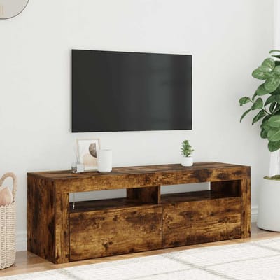 vidaXL - Tv-meubel - met - LED-verlichting - 120x35x40 - cm - sonoma - eikenkleurig