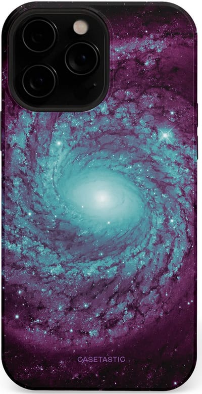 Casetastic Hoesje Geschikt voor Apple iPhone 13 Pro Max Magsafe - Stijlvolle Beschermende Duo-layer Case - Nebula zonnestelsel