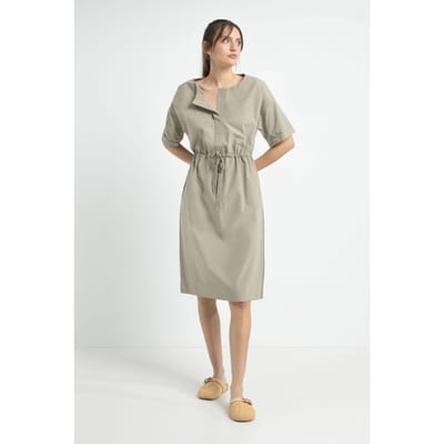 Josephine & Co Jane Dress Light Olive Maat: 34 | Blousejurken Outlet | Dames | Grijs