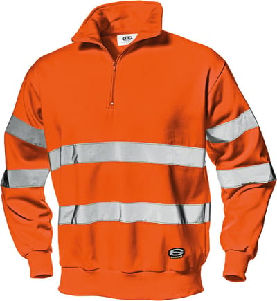 SIR SAFETY RUNNER Hi Vis Reflecterend Werkshirt HEREN Veiligheidsshirt Oranje - EN ISO 20471 Klasse 3 - Reflecterende Band - Ritssluiting