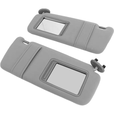 1 paire de pare-soleil en plastique gris avec miroir pour voiture (74320-06800-B0) pour Camry 2007 à 2011 gray