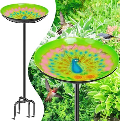 Vintage Vogelbad voor Buiten - Metaal Tuin Decoratie