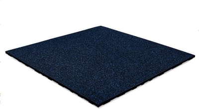 IVOL Sportvloertegel FIFTEEN 100x100 cm - 20 mm - Blauw EPDM - Zwart SBR