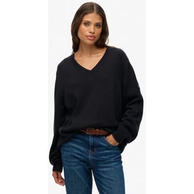Oversized col V trui voor dames Superdry