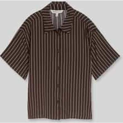 boxy fit vrijetijdsoverhemd van pure viscose