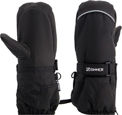SINNER Timber - Handschoenen/ wanten - Zwart - Unisex/ kids - Maat 4-5 jaar