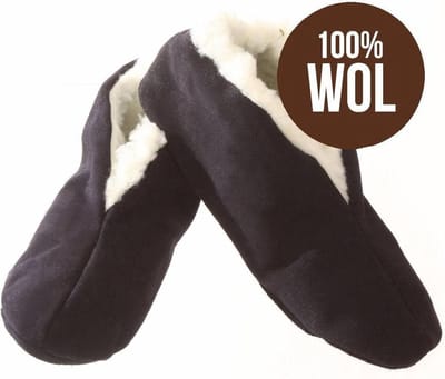 Bernardino Spaanse  Sloffen Unisex - blauw - Maat 37 - 100% wol