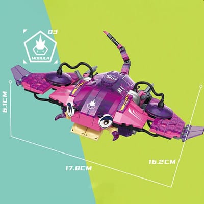 Bouwstenen Set Oceaan thema Inktvis Haai Manta Rog Krab Compatibel Ontwikkelingsgericht Leren Speelgoed Cadeau Jongens Kerstcadeau