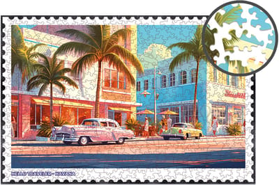 Milliwood - HT769 Houten Puzzel XXL Havana | 3D Puzzels bouwpakket | Hobby Speelgoed voor kinderen & volwassenen | Wanddecoratie Woonkamer | 580 stukjes 51x34cm | In luxe geschenkdoos