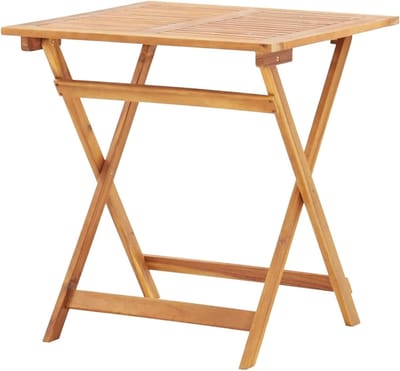 Houten tuintafel - Balkontafel inklapbaar - Buiten eten - Massief acaciahout - 70 x 70 cm - Houtkleurig
