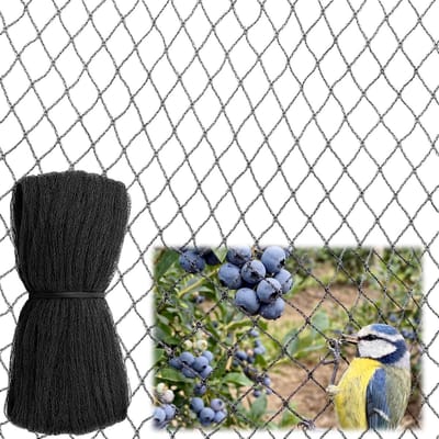 Robuust tuinnet Geschikt Voor fruitbomen - Vogelnet - Maaswijdte 5 * 5 cm - 7.5 x 15 m - Anti Vogelnet - Vogelbeschermingsnet - Moestuin en groenten tegen - Beschermingsnet Tuin - Vogelnet Insectennet