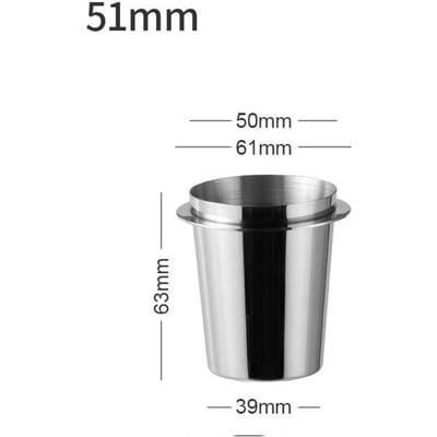 Koffie Doseerbeker 51/53/58 Mm Roestvrijstalen Koffie Doseerbeker Poeder Feeder Onderdeel voor Espresso Machine Koffie Accessoires