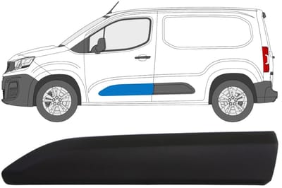 Sierlijst Zijlijst deur voor Citroen Berlingo 2018-2023 / Links