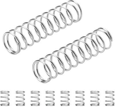 10 Stuks Mini Roestvrijstalen Compressieveren voor Vervanging en Reparatie - 0,7 x 11 x 40 mm Drukveren