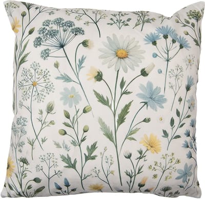 Clayre & Eef Kussenhoes 45x45 cm Beige Polyester