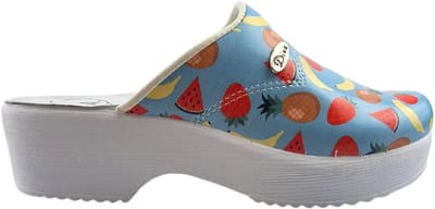 Dina Medische klompen - Werkklompen - Zorgklompen - PU klompen met kunststof zool - Ziekenhuis klompen - Dames klompen - Fruit mix - maat 36