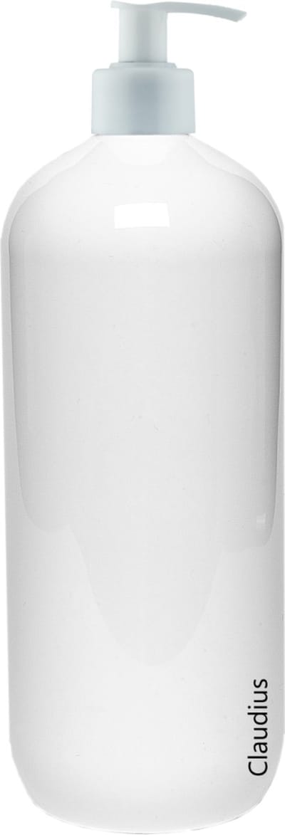 Lege Plastic Fles 1 liter PET wit - met witte pomp - set van 10 stuks - Navulbaar - Leeg