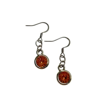 2 Love It Bling - Oorbellen - geel & oranje - acryl hanger - RVS haken - 4 cm