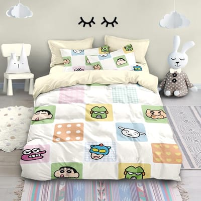 Cartoon Crayon Shin chan ,Microvezel Beddengoedsets, Kinderbeddengoed met Rits Kamerdecoratie Dekbedovertrek voor Tieners volwassene 240x220cm