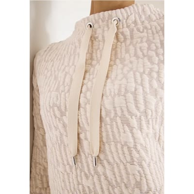 Jacquard Funnel Hals Shirt
