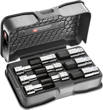 Steeksleutelset 6 delig 5-19 mm metrisch 1/2 inch