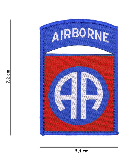 Embleem stof fijn geweven 82nd Airborne #7140